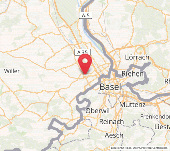 Map of Hésingue, Grand Est
