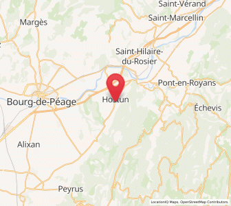 Map of Hostun, Auvergne-Rhône-Alpes
