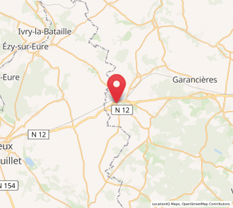 Map of Houdan, Île-de-France