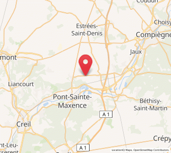 Map of Houdancourt, Hauts-de-France
