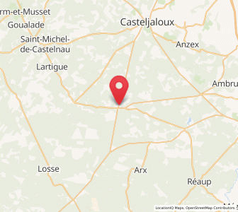 Map of Houeillès, Nouvelle-Aquitaine