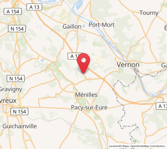 Map of Houlbec-Cocherel, Normandy