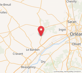 Map of Huisseau-sur-Mauves, Centre