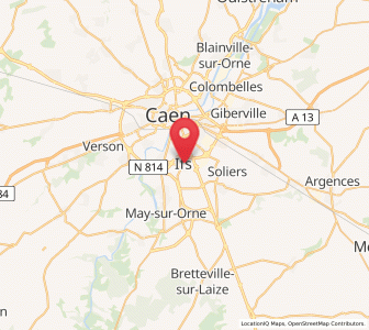 Map of Ifs, Normandy
