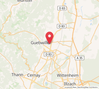 Map of Issenheim, Grand Est