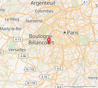 Map of Issy-les-Moulineaux, Île-de-France