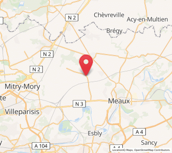 Map of Iverny, Île-de-France