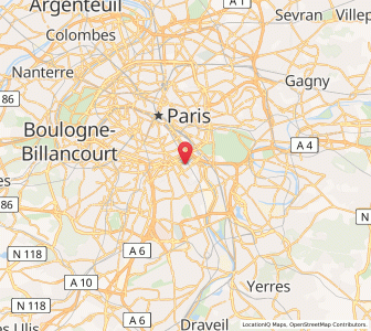 Map of Ivry-sur-Seine, Île-de-France