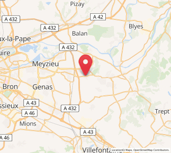Map of Janneyrias, Auvergne-Rhône-Alpes