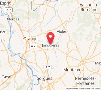 Map of Jonquières, Provence-Alpes-Côte d'Azur