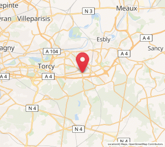Map of Jossigny, Île-de-France
