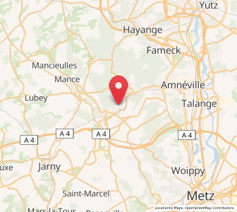 Map of Jœuf, Grand Est