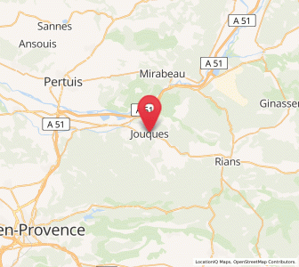 Map of Jouques, Provence-Alpes-Côte d'Azur