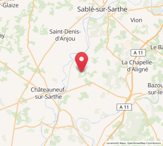 Map of Juigné, Pays de la Loire