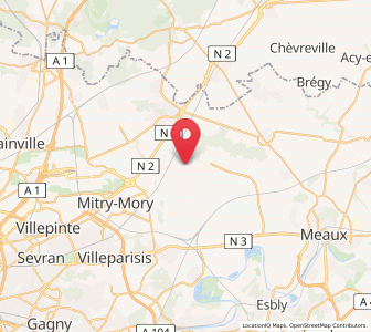 Map of Juilly, Île-de-France