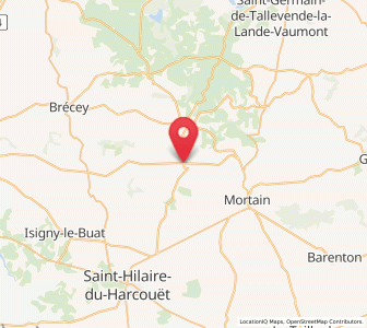 Map of Juvigny-le-Tertre, Normandy