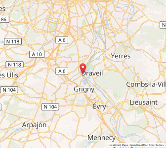 Map of Juvisy-sur-Orge, Île-de-France