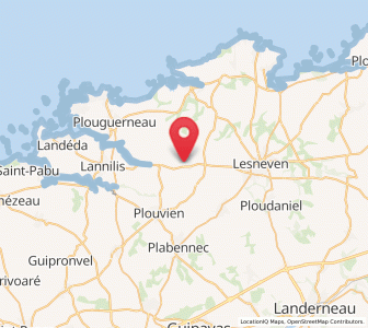 Map of Kernilis, Brittany