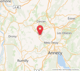 Map of La Balme-de-Sillingy, Auvergne-Rhône-Alpes