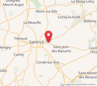 Map of La Barre-de-Semilly, Normandy