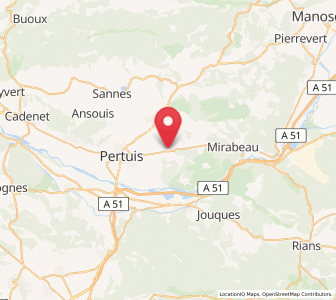 Map of La Bastidonne, Provence-Alpes-Côte d'Azur