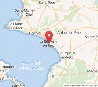 Map of La Bernerie-en-Retz, Pays de la Loire