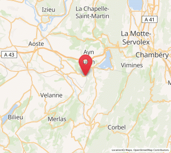 Map of La Bridoire, Auvergne-Rhône-Alpes