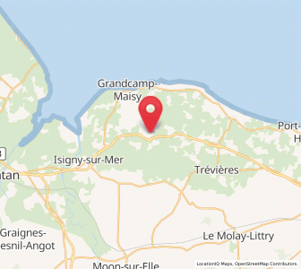 Map of La Cambe, Normandy