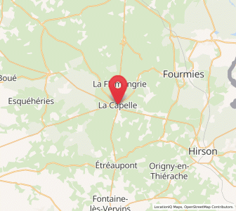 Map of La Capelle, Hauts-de-France