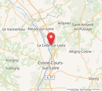 Map of La Celle-sur-Loire, Bourgogne-Franche-Comté