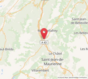 Map of La Chambre, Auvergne-Rhône-Alpes