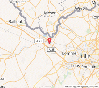 Map of La Chapelle-d'Armentières, Hauts-de-France