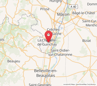 Map of La Chapelle-de-Guinchay, Bourgogne-Franche-Comté