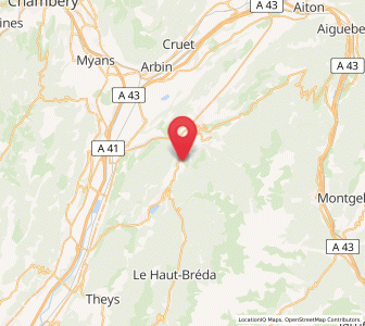 Map of La Chapelle-du-Bard, Auvergne-Rhône-Alpes