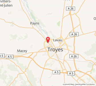 Map of La Chapelle-Saint-Luc, Grand Est