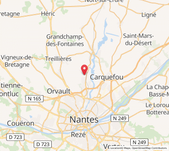 Map of La Chapelle-sur-Erdre, Pays de la Loire