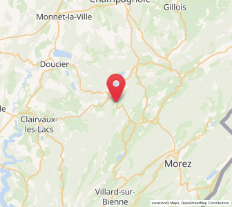Map of La Chaux-du-Dombief, Bourgogne-Franche-Comté