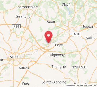 Map of La Crèche, Nouvelle-Aquitaine