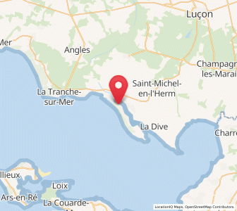 Map of La Faute-sur-Mer, Pays de la Loire