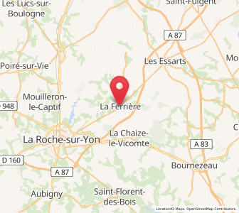 Map of La Ferrière, Pays de la Loire