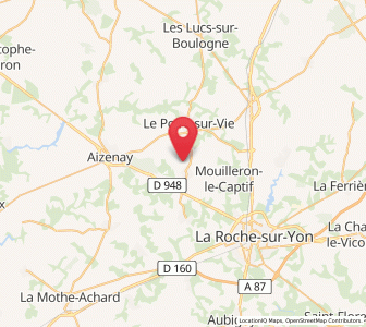 Map of La Génétouze, Pays de la Loire