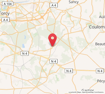 Map of La Houssaye-en-Brie, Île-de-France