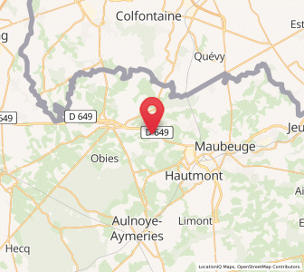 Map of La Longueville, Hauts-de-France