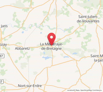 Map of La Meilleraye-de-Bretagne, Pays de la Loire