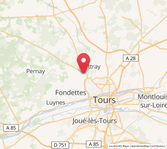 Map of La Membrolle-sur-Choisille, Centre