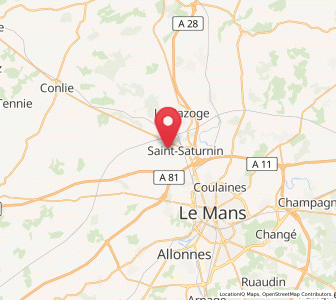 Map of La Milesse, Pays de la Loire