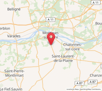 Map of La Pommeraye, Pays de la Loire