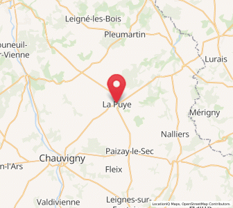 Map of La Puye, Nouvelle-Aquitaine