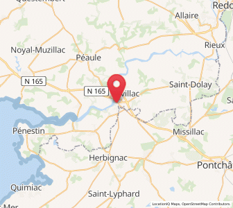 Map of La Roche-Bernard, Brittany