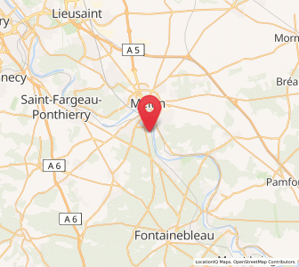 Map of La Rochette, Île-de-France